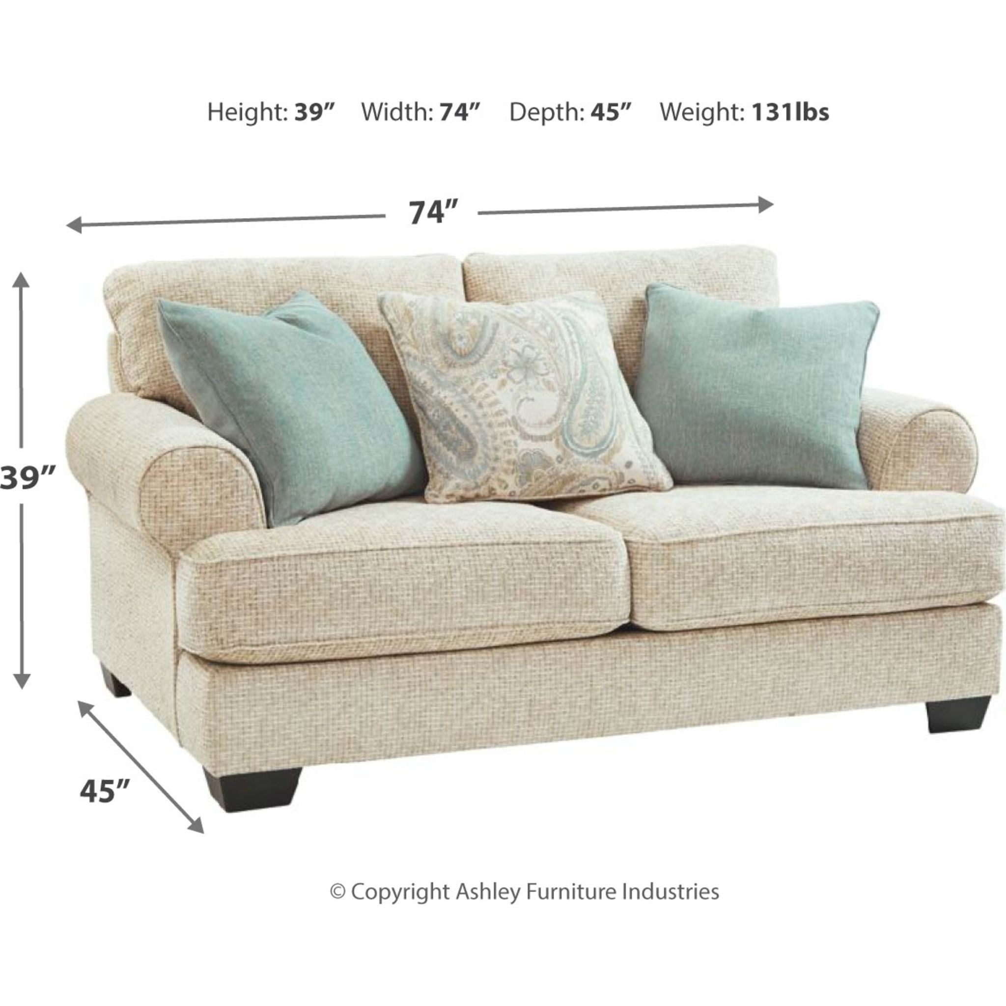 Monaghan Loveseat - Sandstone