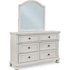 Robbinsdale Dresser and Mirror - Antique White
