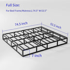 FSCHOS 7 Inch Metal Box Spring, Basics Mattress Foundation, No Legs