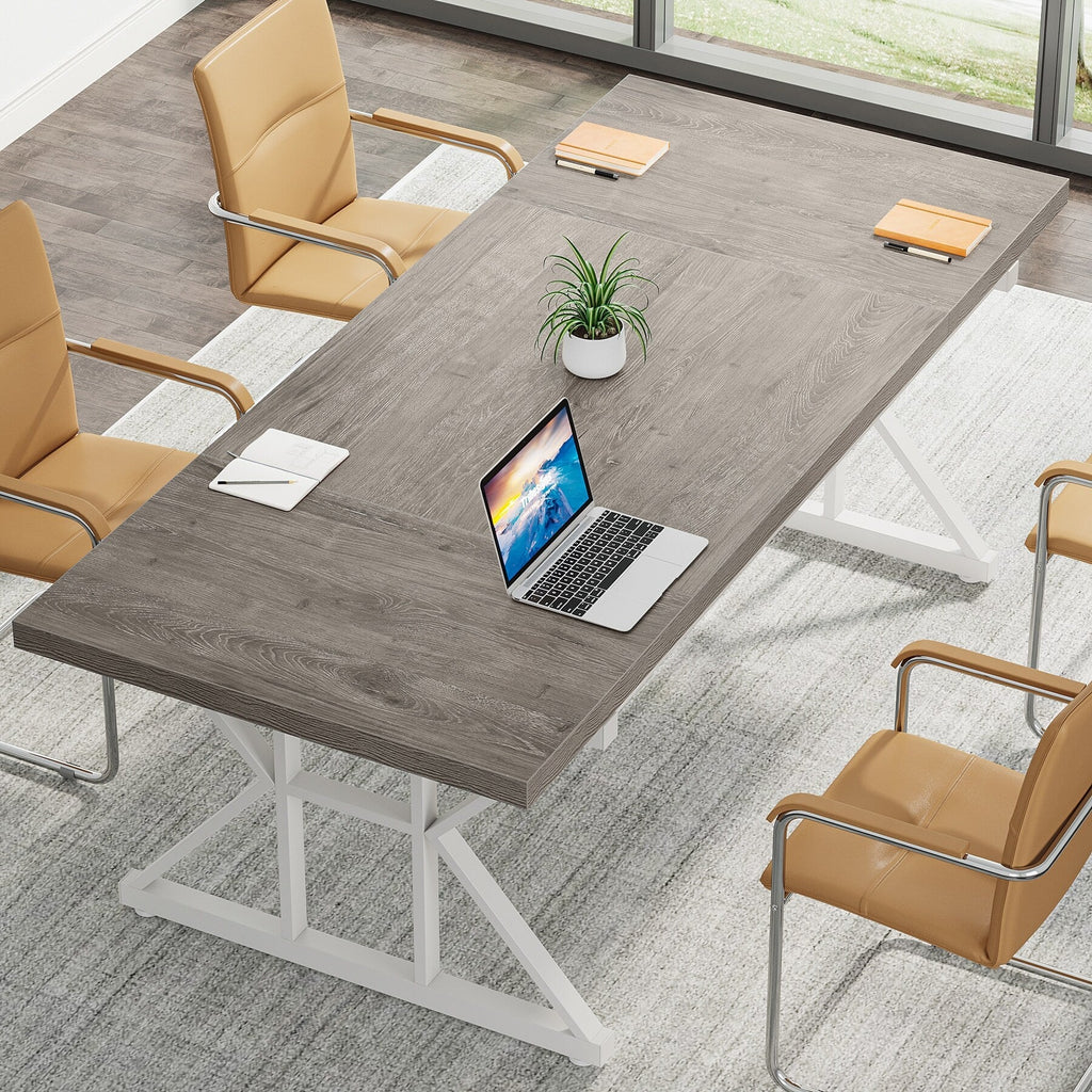 70.8-Inch Executive Desk, Large Computer Office Desk Workstation