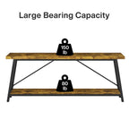 70.9 Inch Extra Long Sofa Table, Industrial Entry Console Table