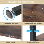 71 Industrial Bookshelf, 6 Tier Rustic Brown Wood Etagere Bookcase, Open Book Shelves