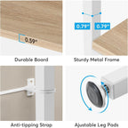 71 Industrial Bookshelf, 6 Tier Rustic Brown Wood Etagere Bookcase, Open Book Shelves