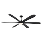 72-inch Driftwood 6-Blade Large DC Ceiling Fan with Light and Remote