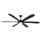 72-inch Driftwood 6-Blade Large DC Ceiling Fan with Light and Remote