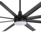72 Large Ceiling Fans with LED Light Remote Control-8 Blade - 72 Inch