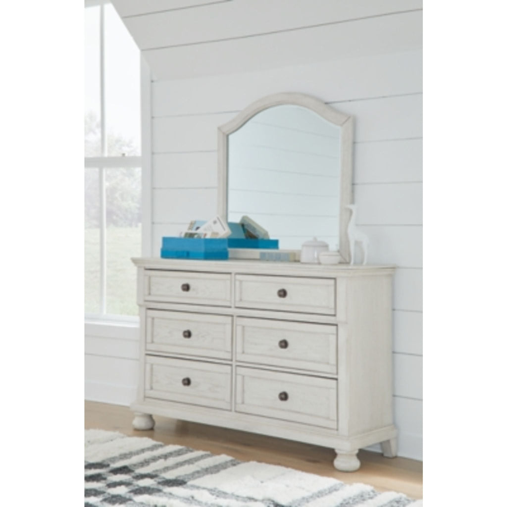 Robbinsdale Dresser and Mirror - Antique White
