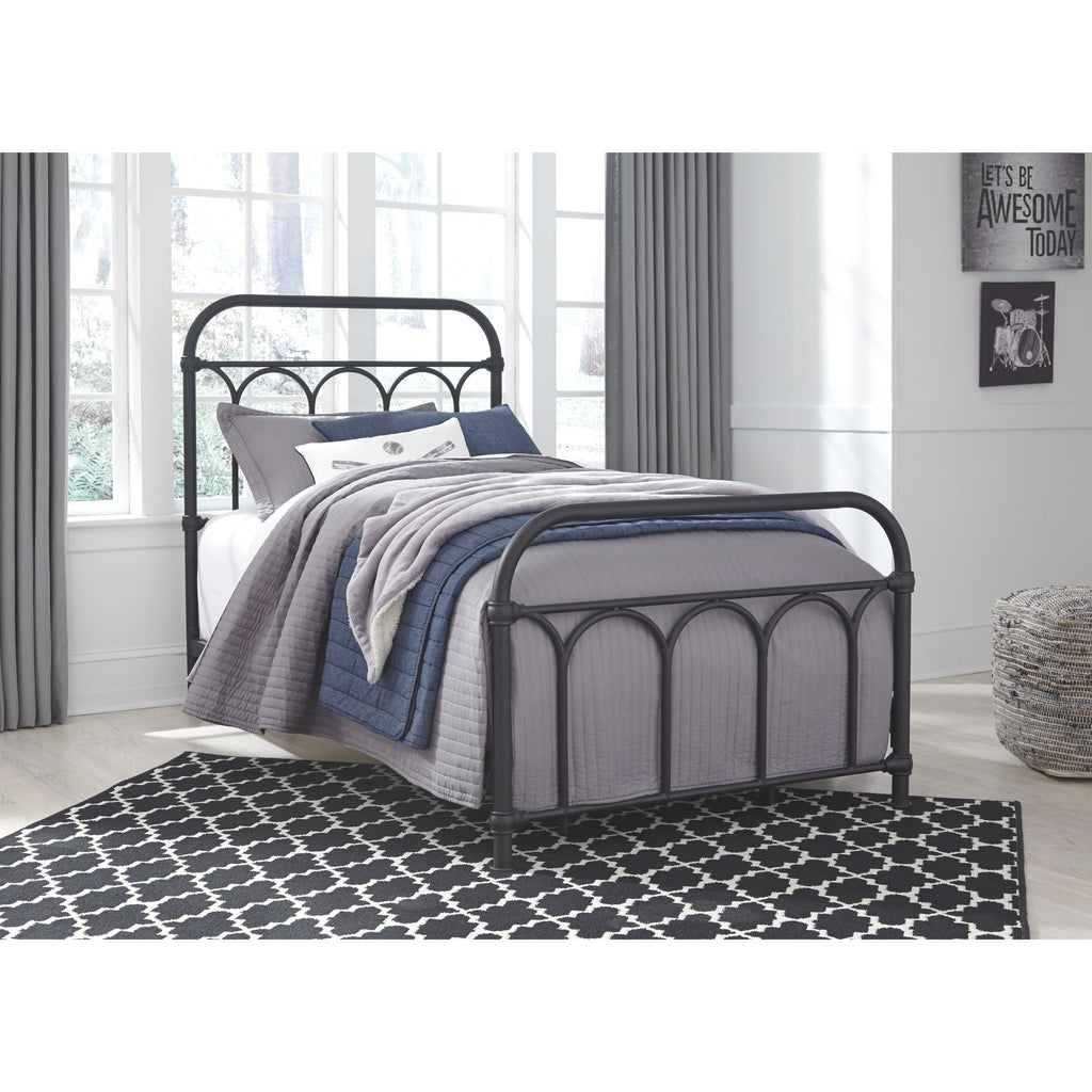 Nashburg Metal Bed - Black