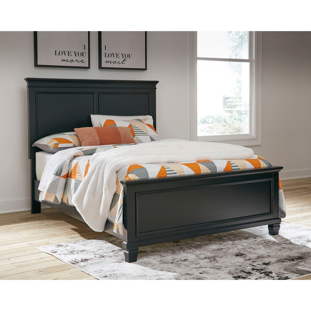 Lanolee 6 Piece Panel Bedroom - Black