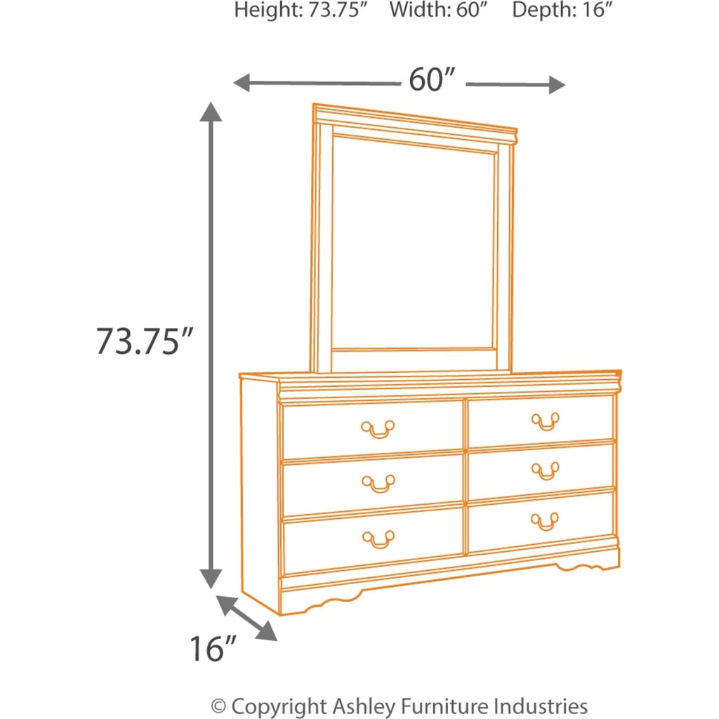 Huey Vineyard 6 Piece Full Sleigh Bedroom - Black