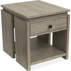 Conrad End Table - Stone Harbour Grey