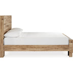 Hyanna Panel Bed - Tan Brown