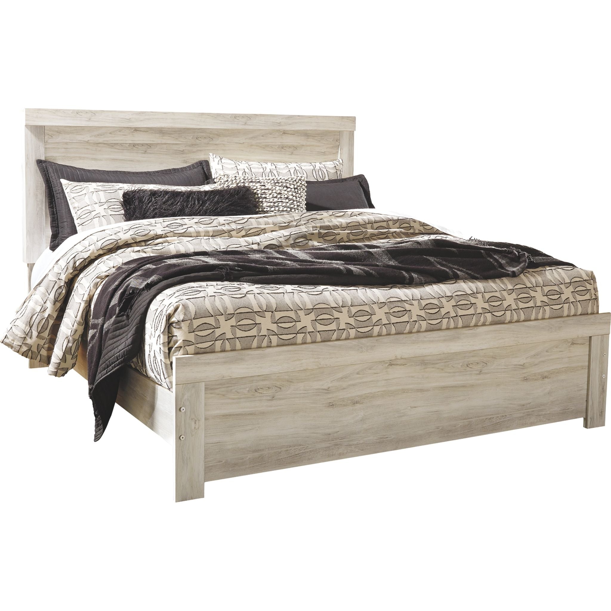 Bellaby 5 Piece King Panel Bedroom - Whitewash