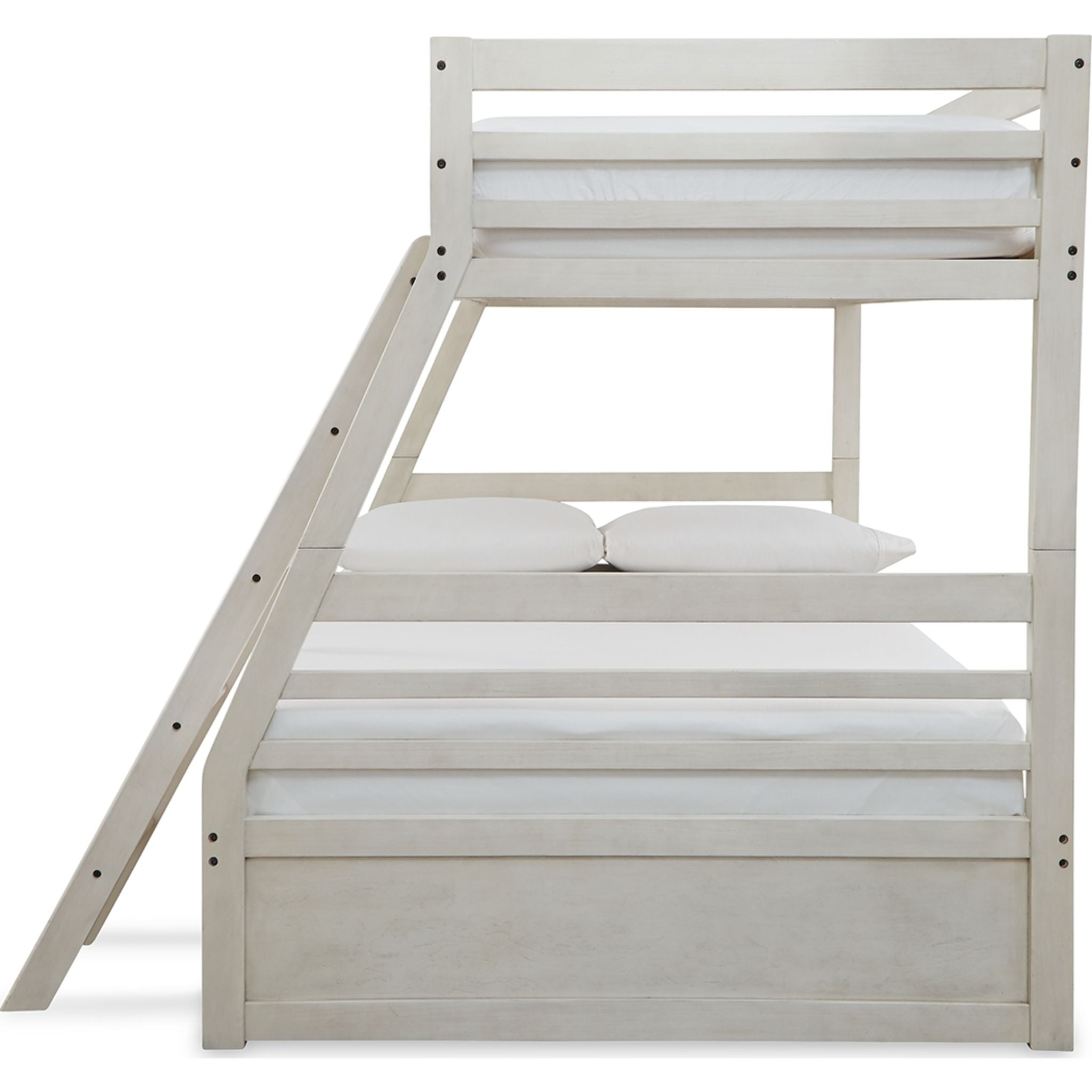 Robbinsdale Twin/Full Bunk Bed with Storage - Antique White