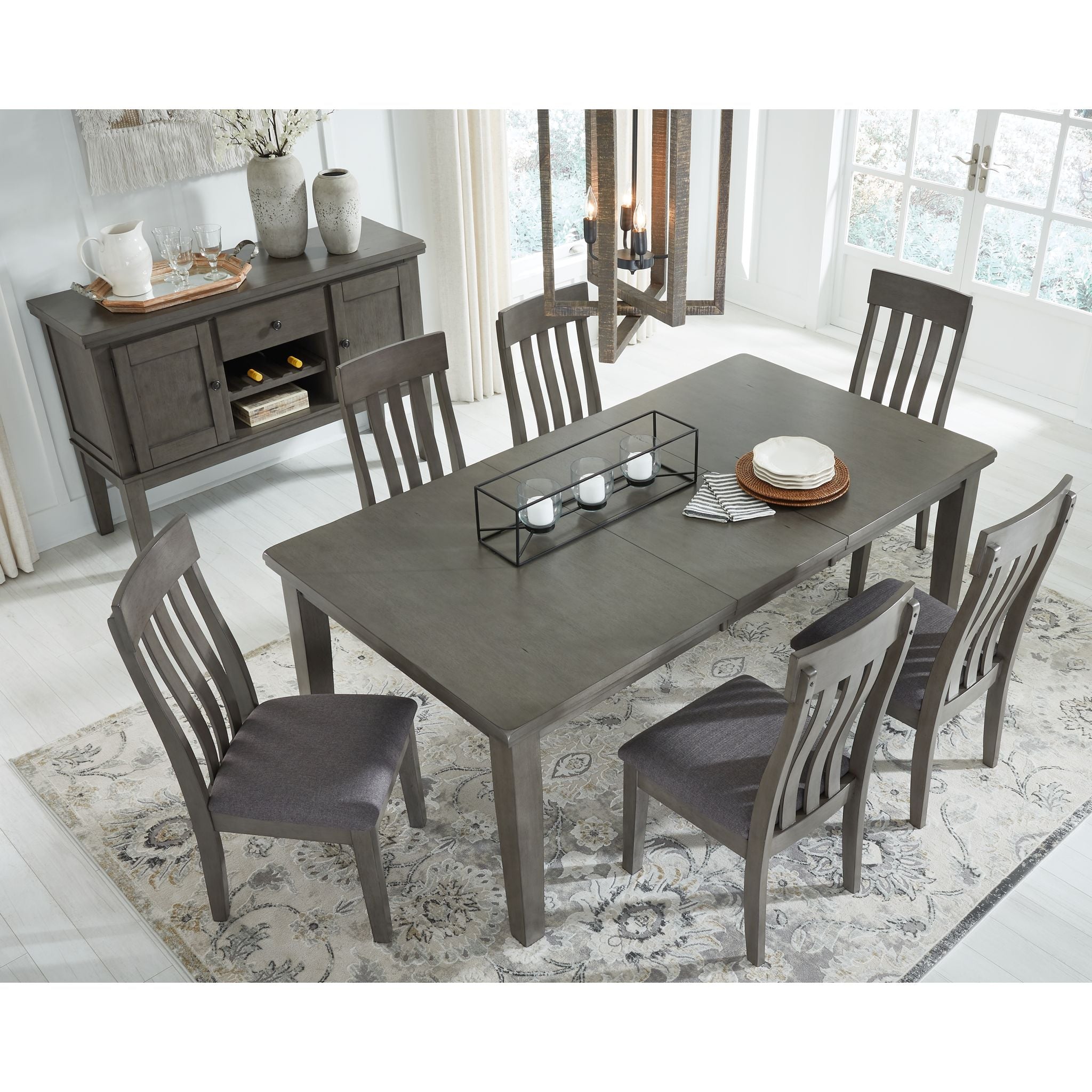 Hallanden Dining Extension Table - Gray - (D589-35)