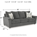 Stairatt Sofa - Gravel
