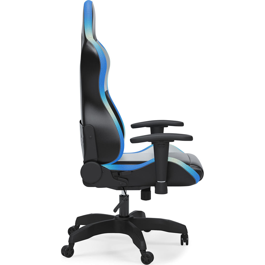 Lynxtyn Swivel Gaming Chair - Black/Gray