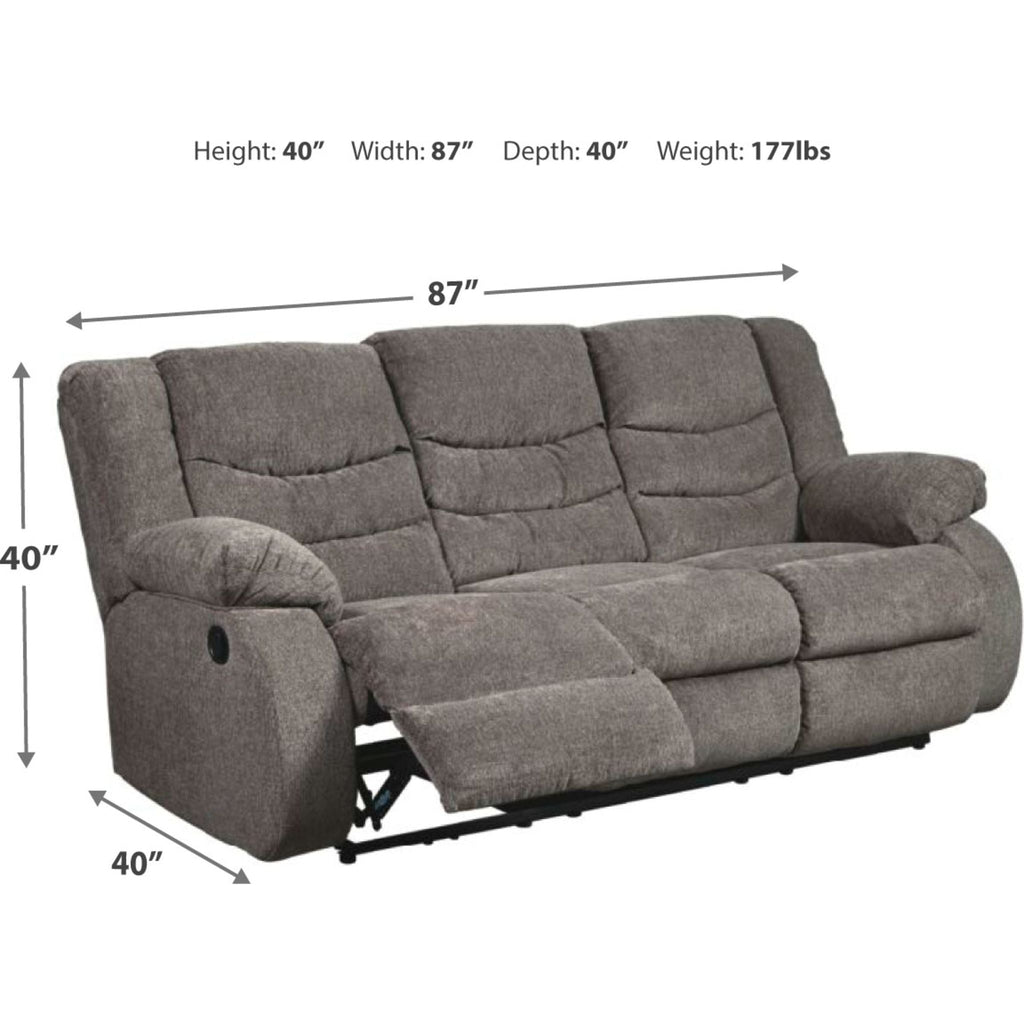 Tulen Reclining Sofa - Gray