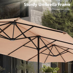 MAISON ARTS 8 PCS Patio Dining Set with 13ft Patio Umbrella