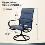 MAISON ARTS 8 PCS Patio Dining Set with 13ft Patio Umbrella