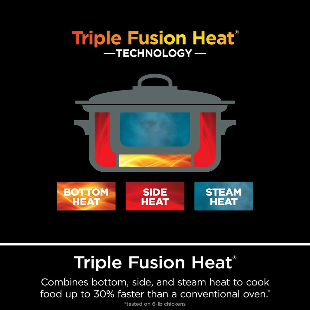 8.5 Quart Multi-Cooker, with 8-in-1 Slow Cooker, Dutch Oven, Steamer, Glass Lid, Integrated Spoon, Oven Safe Pot to 500°F