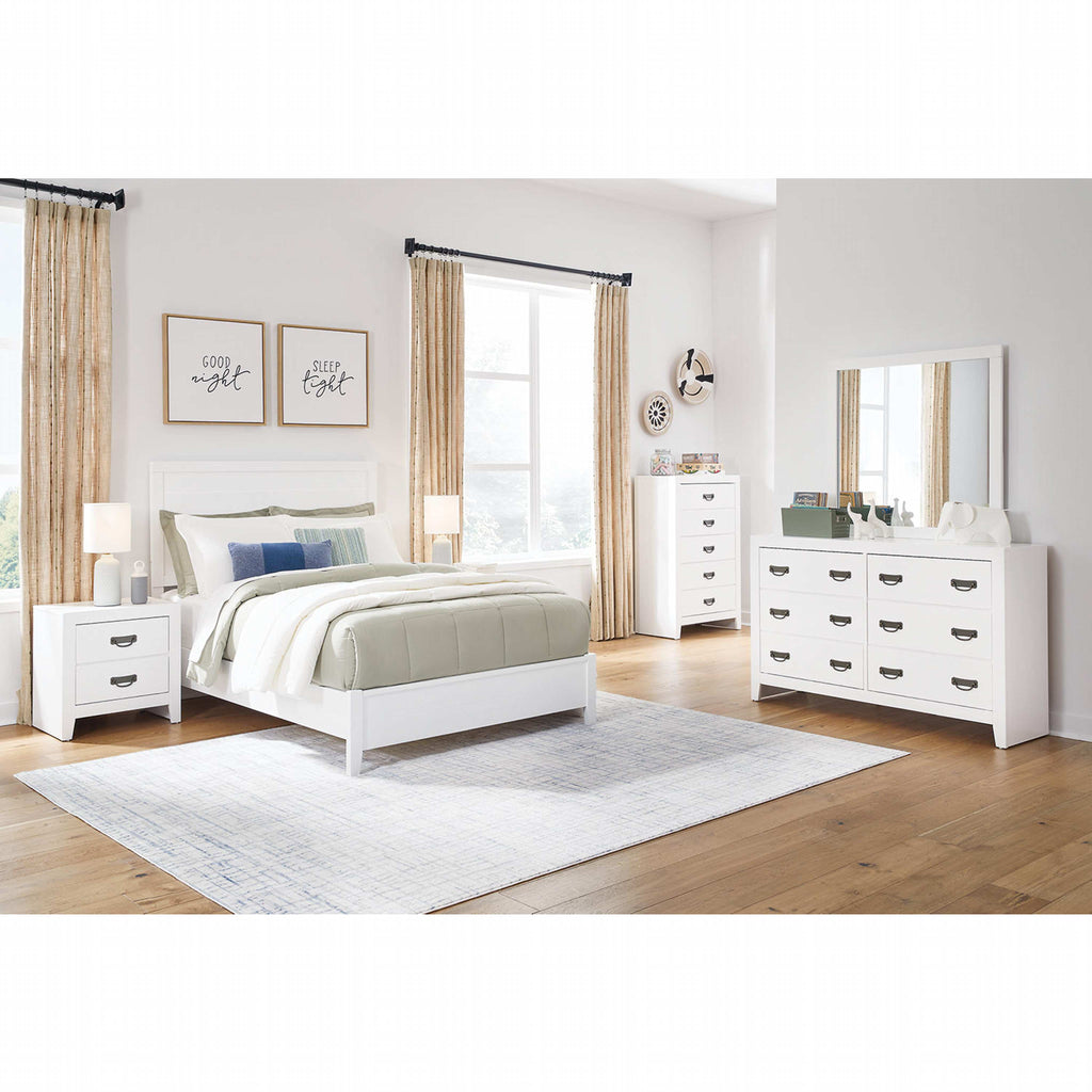 Binterglen Full Panel Bed - White