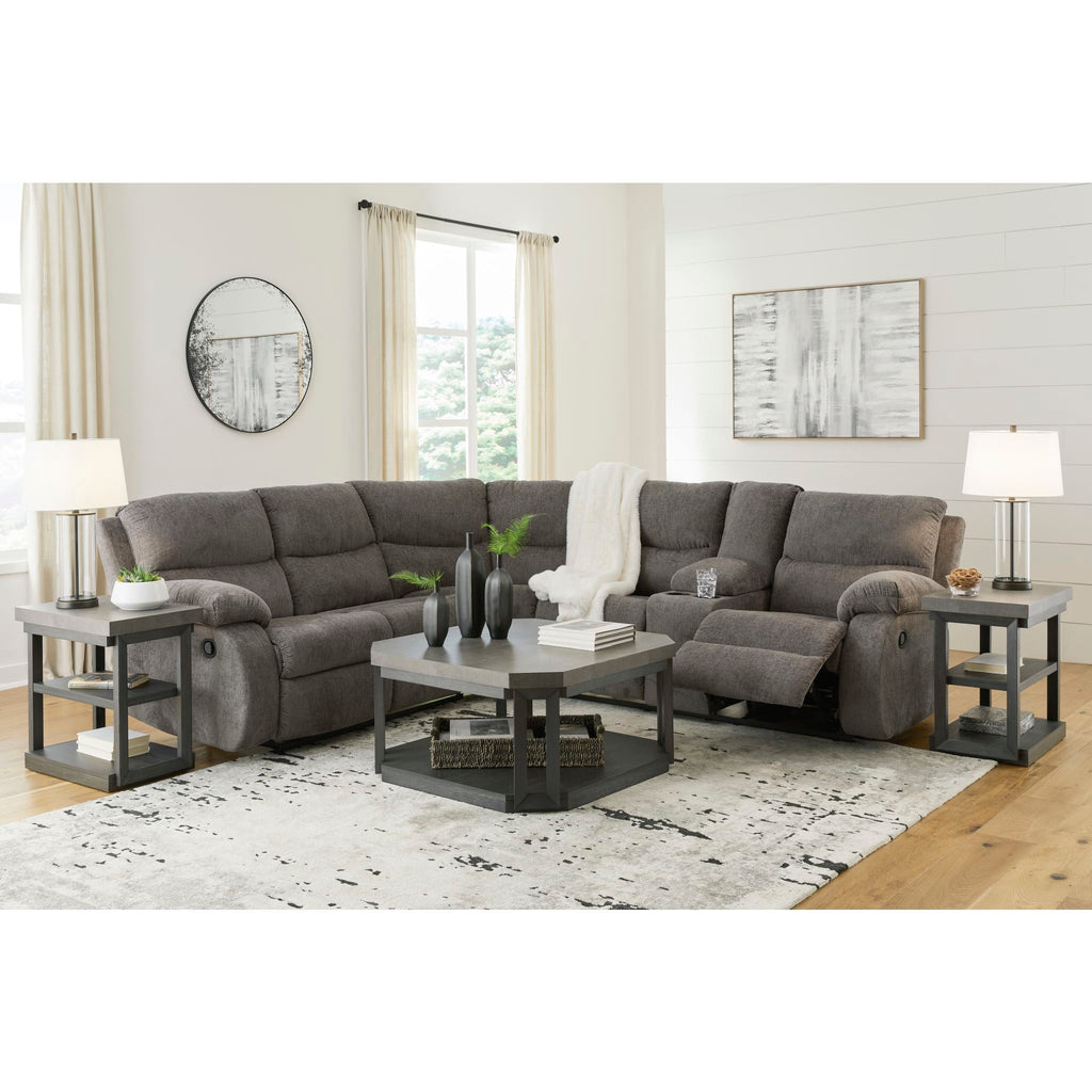 Museum 2 Piece Reclining Sectional with Console