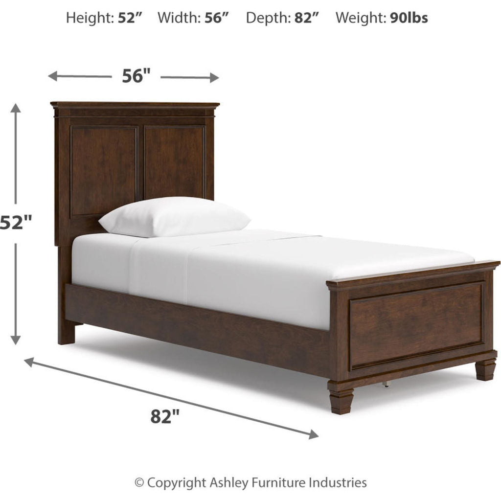 Danabrin Panel Bed - Brown