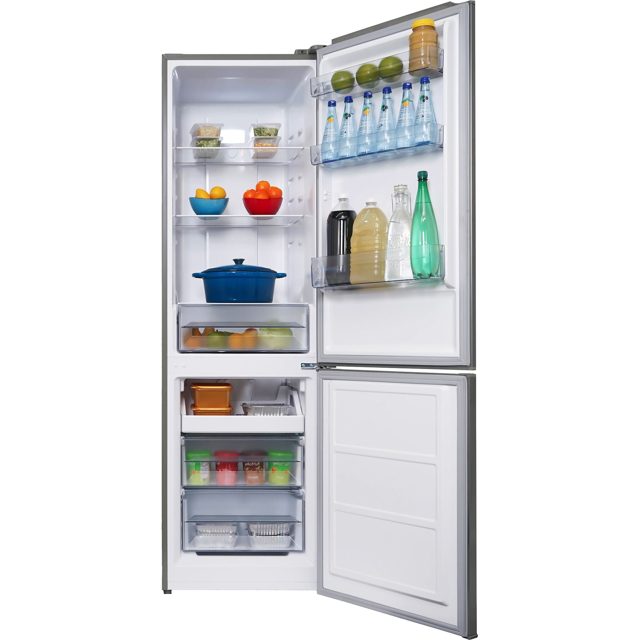 Danby Bottom Mount Fridge (DBMF100B1SLDB) - Stainless Look