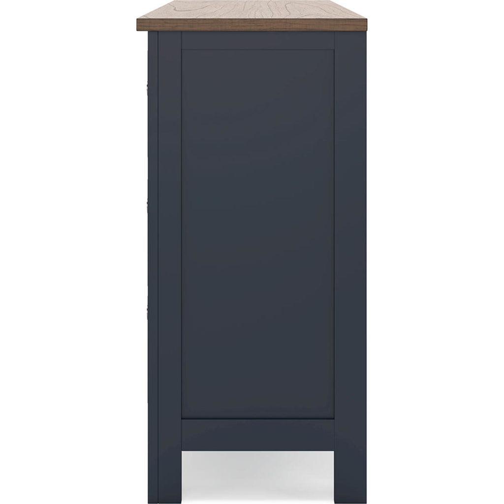 Landocken Dresser - Blue/Brown
