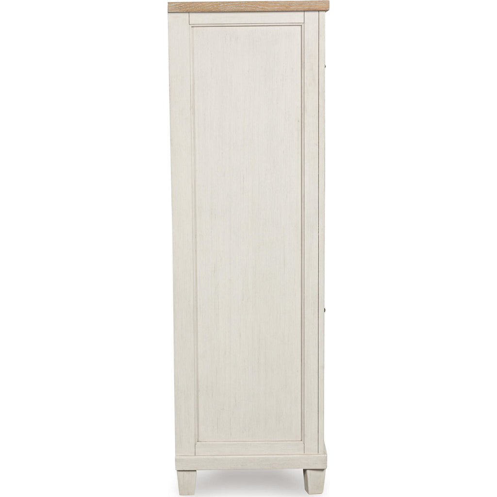 Shaybrock Door Chest - Antique White/Brown