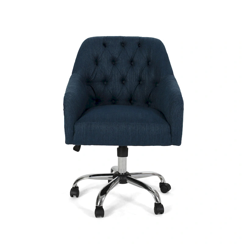 Barbour Upholstered Swivel Office Chair by Christopher Knight Home - N/A