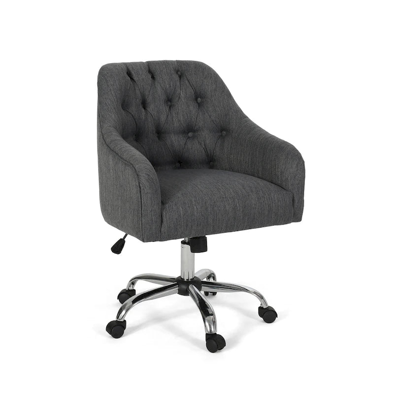 Barbour Upholstered Swivel Office Chair by Christopher Knight Home - N/A
