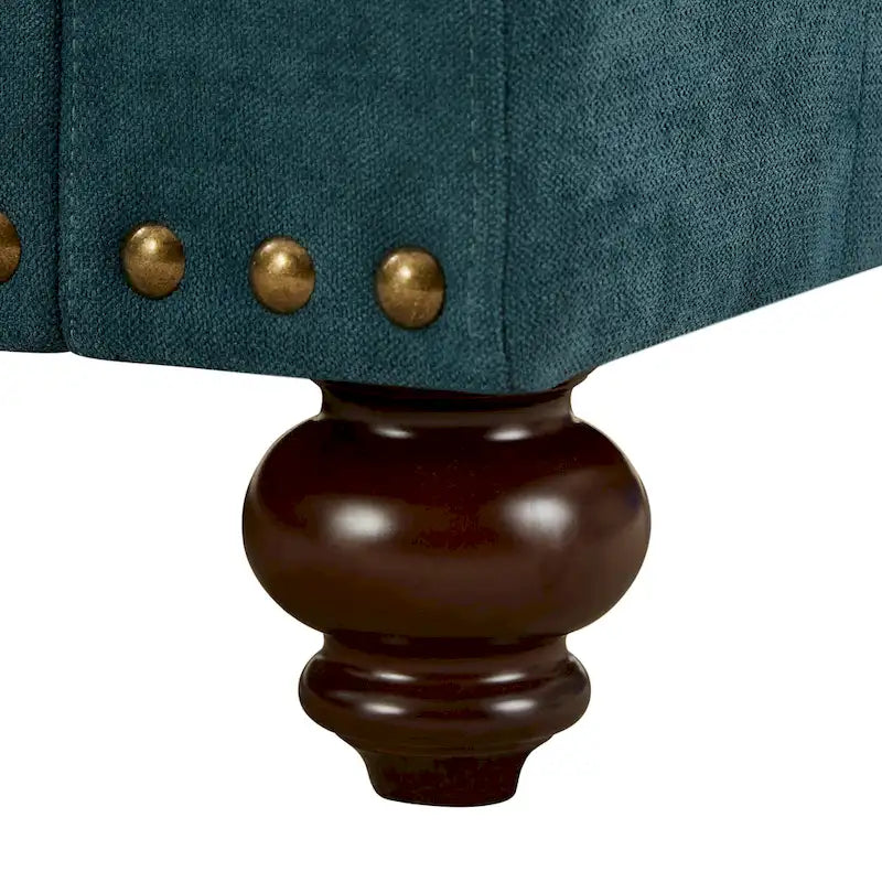 Modern Sofa Chair with Nailhead Rivet Trim - 33.07 x 37.20 x 35.43