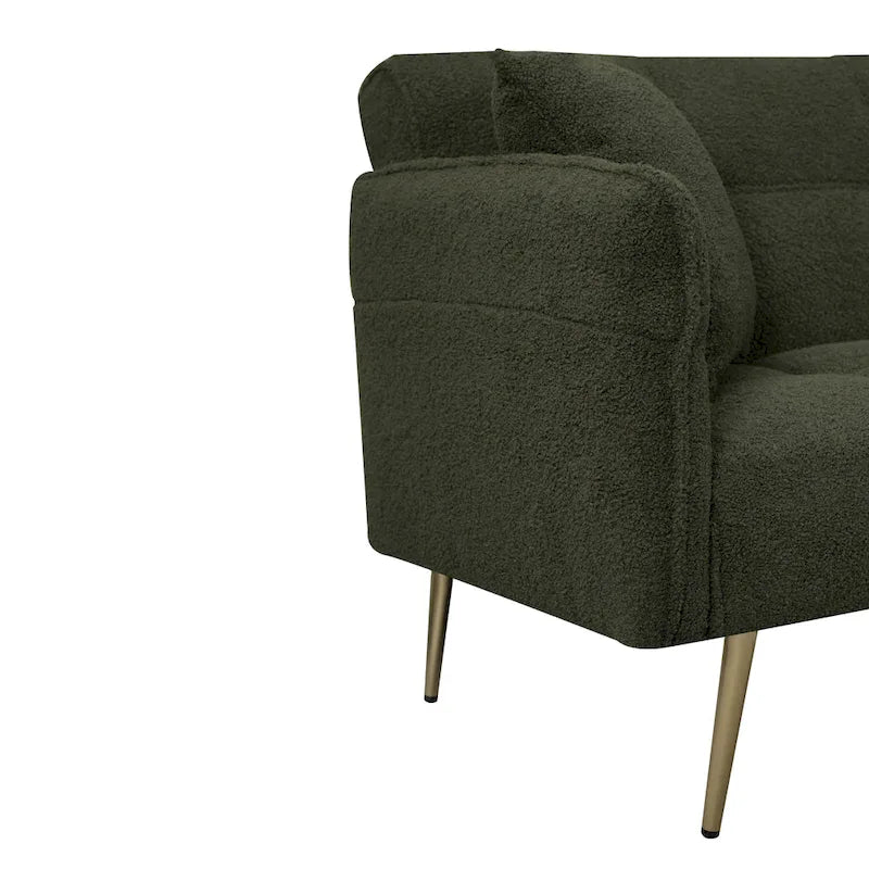 Convertible Double Sofa Bed with Folding Armrests - 31.10 x 70.00 x 31.49