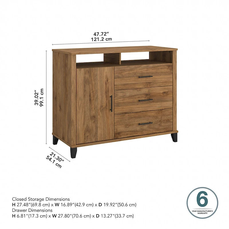 Somerset Tall TV Stand with Storage by Bush Furniture