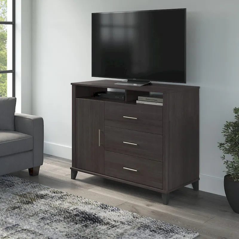 Somerset Tall TV Stand with Storage by Bush Furniture