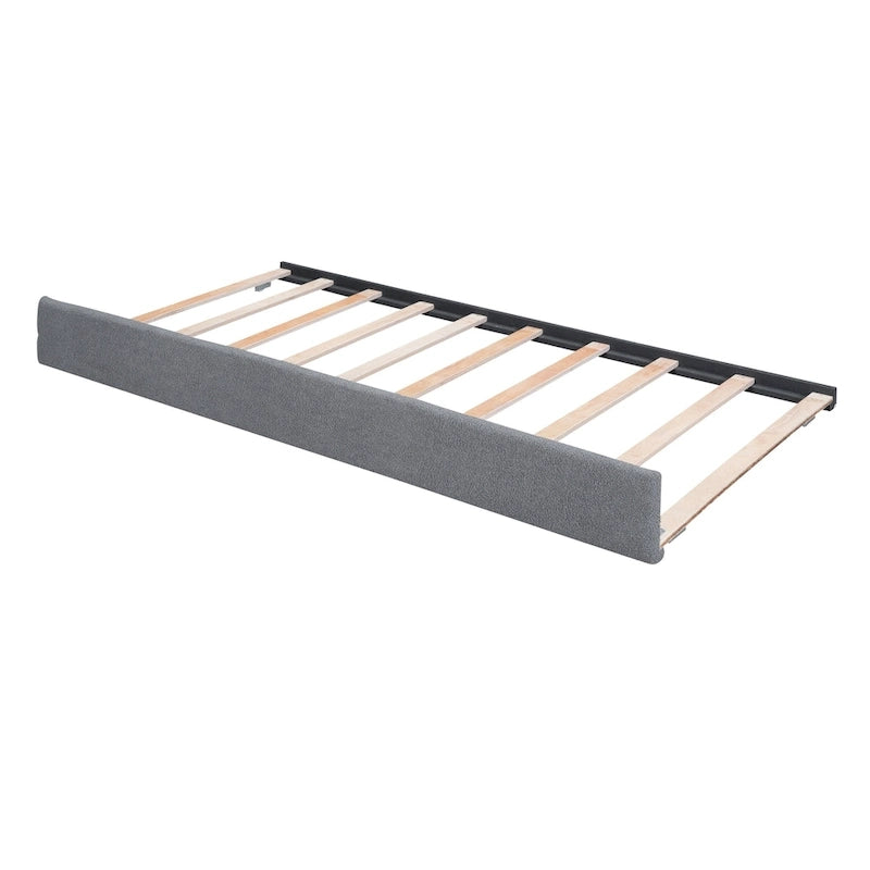 Upholstered Platform Bed with Trundle