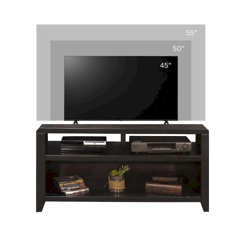 Bridgevine Home Urban Loft 48 inch TV Stand for TVs up to 55 inches, No Assembly Required, Mocha Finish