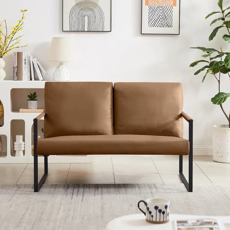 Accent Arm Chair with Extra Thick Padded Backrest and Seat Cushion Sofa Chairs