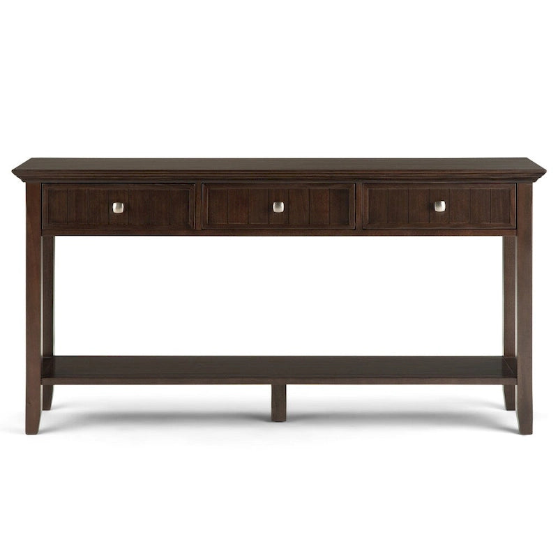 WYNDENHALL Normandy SOLID WOOD 60 inch Wide Transitional Wide Console Sofa Table - 60 x 16 x 30