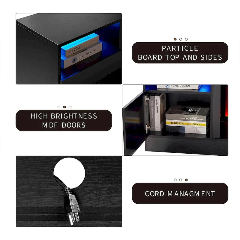 70 Fireplace TV Stand with 36 Electric Fireplace