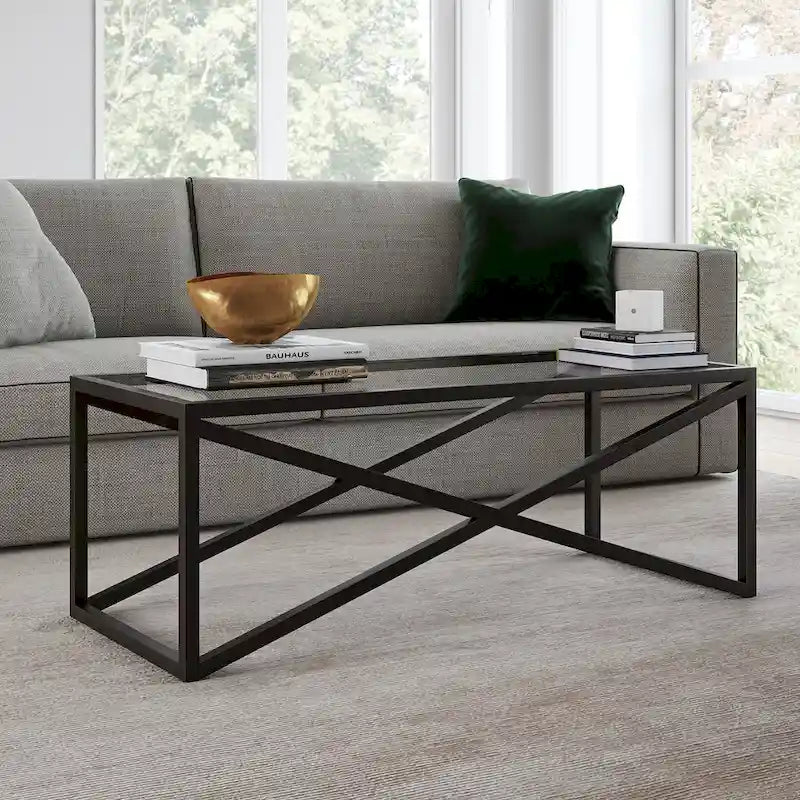Silver Orchid Stifter Blackened Bronze Coffee Table