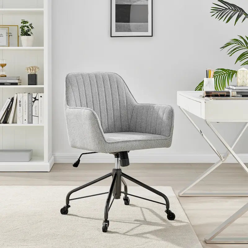 Thompson Fabric Swivel Office Arm Chair