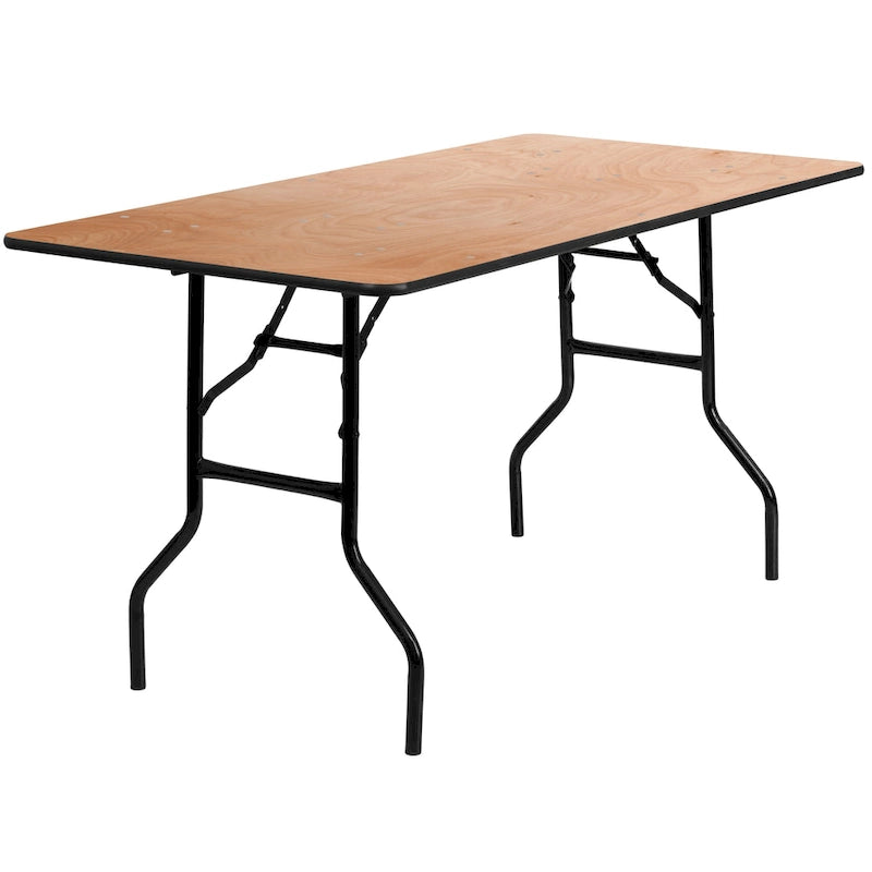 Natural Wood Folding Table