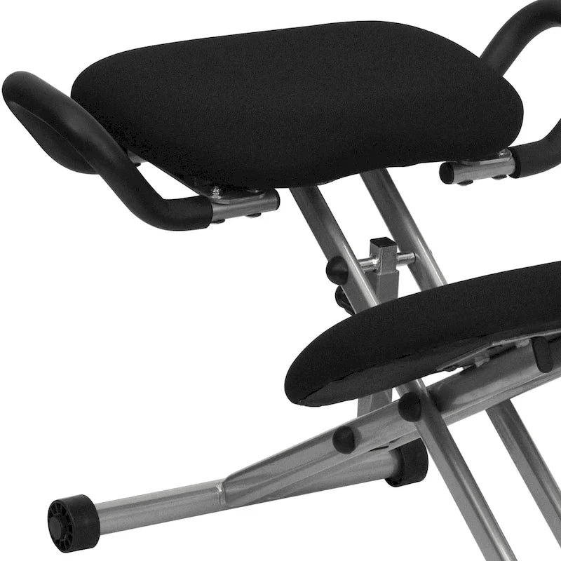 Ergonomic Kneeling Office Chair with Handles in Fabric