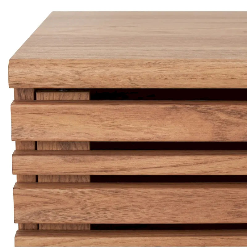 SAFAVIEH Teela Walnut 59-inch Storage Media TV Stand - 59 W x 15 L x 19 H - 59Wx15Dx19H