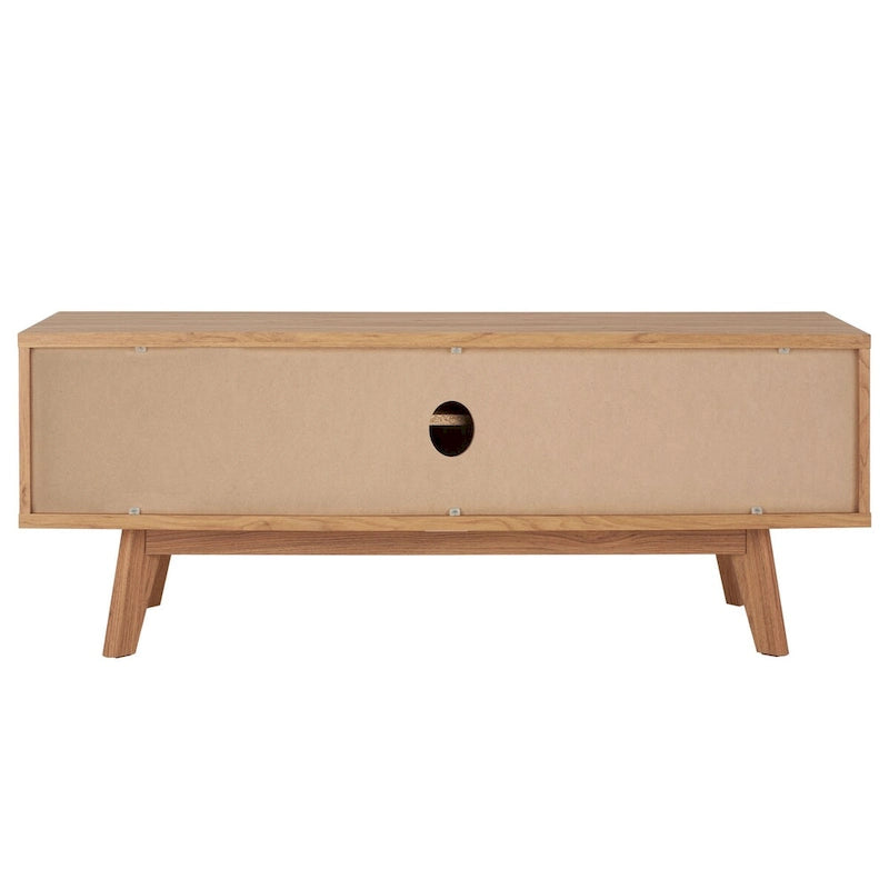 SAFAVIEH Teela Walnut 59-inch Storage Media TV Stand - 59 W x 15 L x 19 H - 59Wx15Dx19H