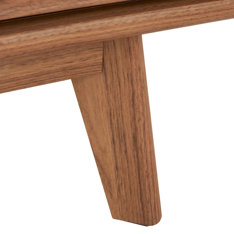 SAFAVIEH Teela Walnut 59-inch Storage Media TV Stand - 59 W x 15 L x 19 H - 59Wx15Dx19H