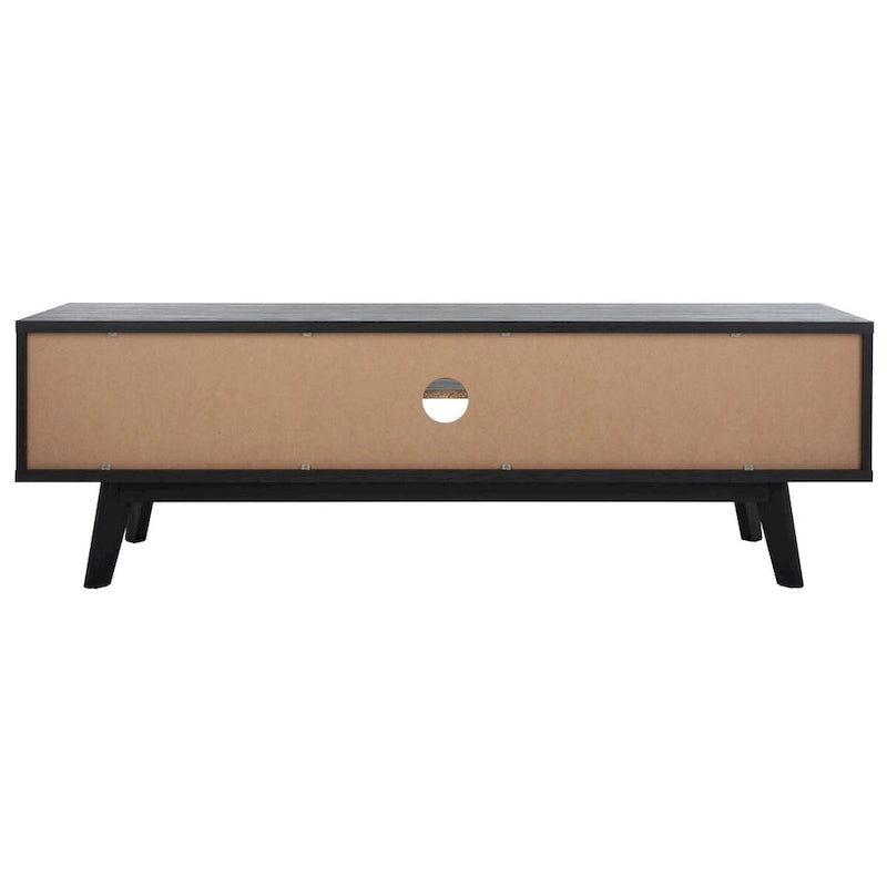 SAFAVIEH Teela Walnut 59-inch Storage Media TV Stand - 59 W x 15 L x 19 H - 59Wx15Dx19H